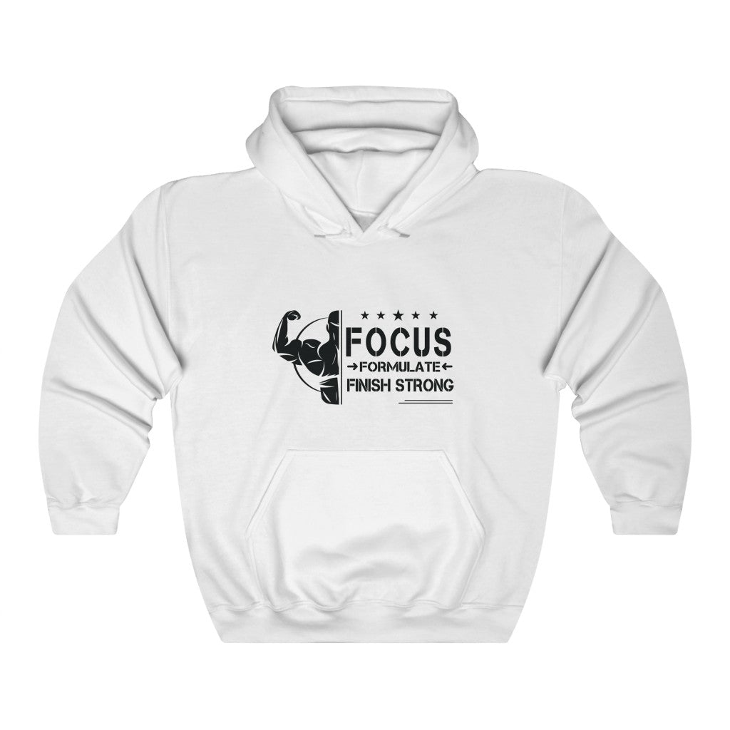 Focus Mr. CEO White Unisex Heavy Blend™ Hooded Sweatshirt